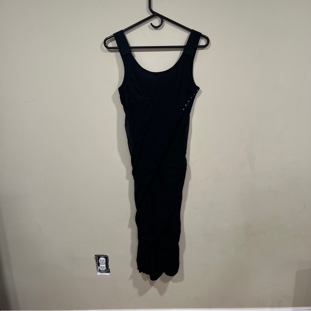 Dolce & Gabbana Black Ruched Strapless Bodycon Mini Wiggle Dress size 42